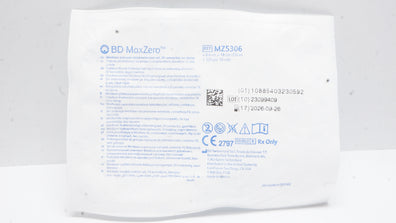 BD MZ5306 Max Zero Minibore Pressure Rated Extension Set, I.V. Connector